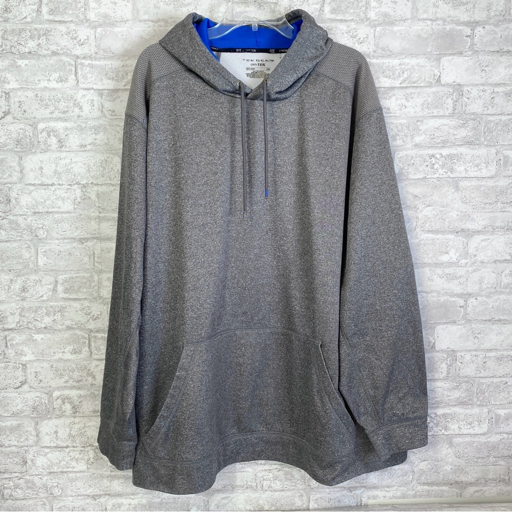 Men’s TEK GEAR  Gray Pullover Hoodie  4 XB